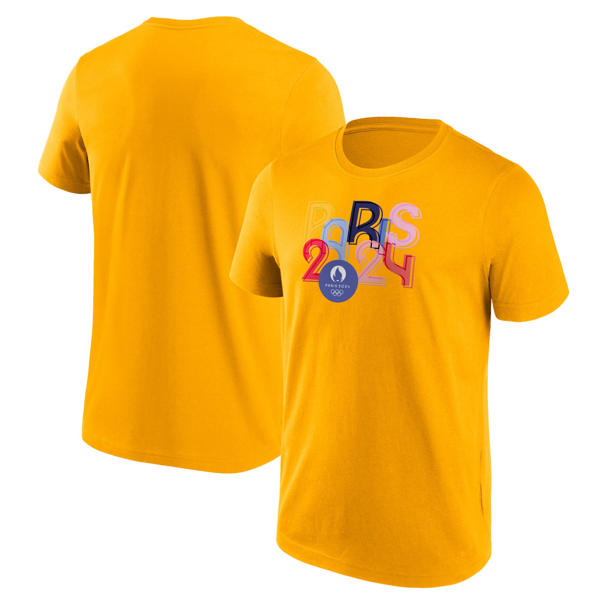 Men's Fanatics Gold Paris 2024 Summer Olympics Loud Bold T-Shirt