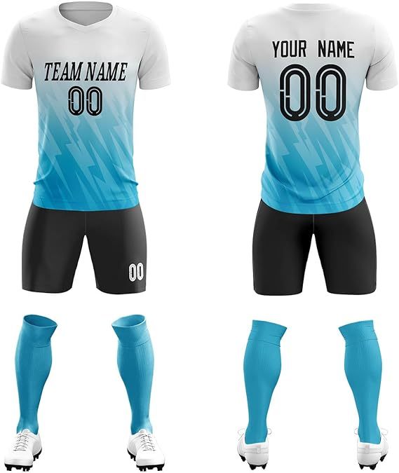 Basketball Jersey and Shorts Set for Men Women Adult Youth Print Team Number Logo