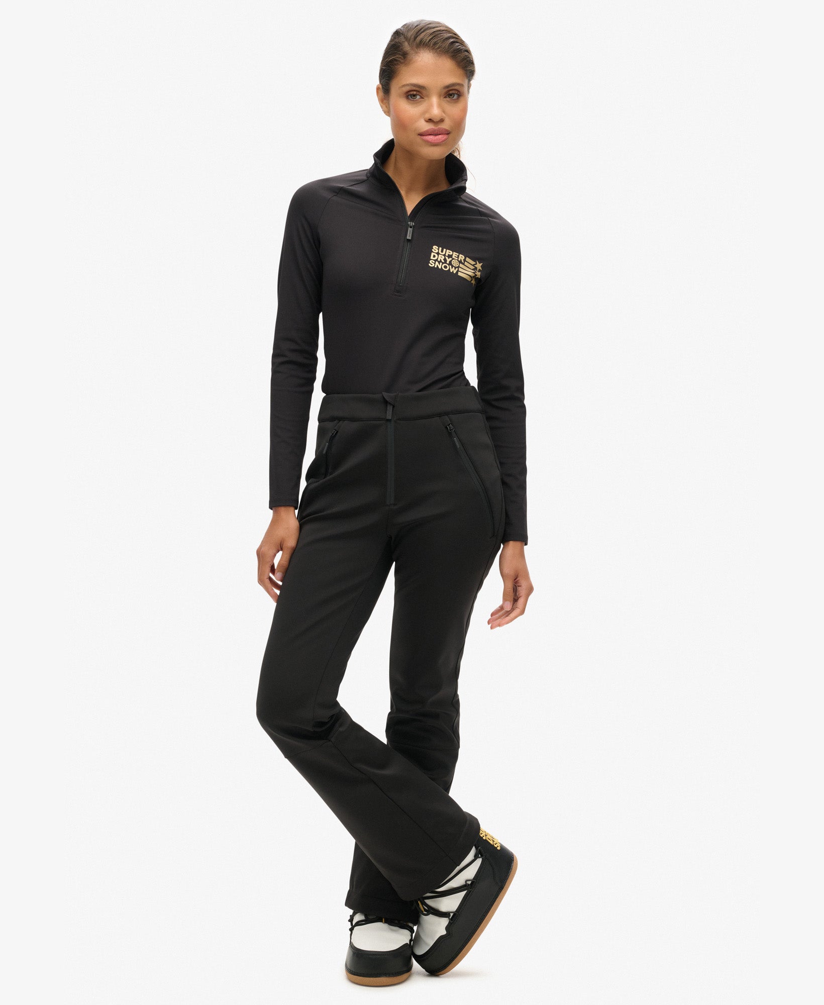 Ski Softshell Slim Trousers | Black