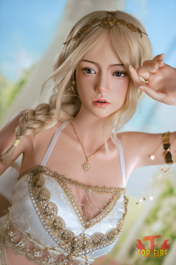 164cm/5ft5 B-cup Blonde Full Silicone Sex Doll - T57 Victoria