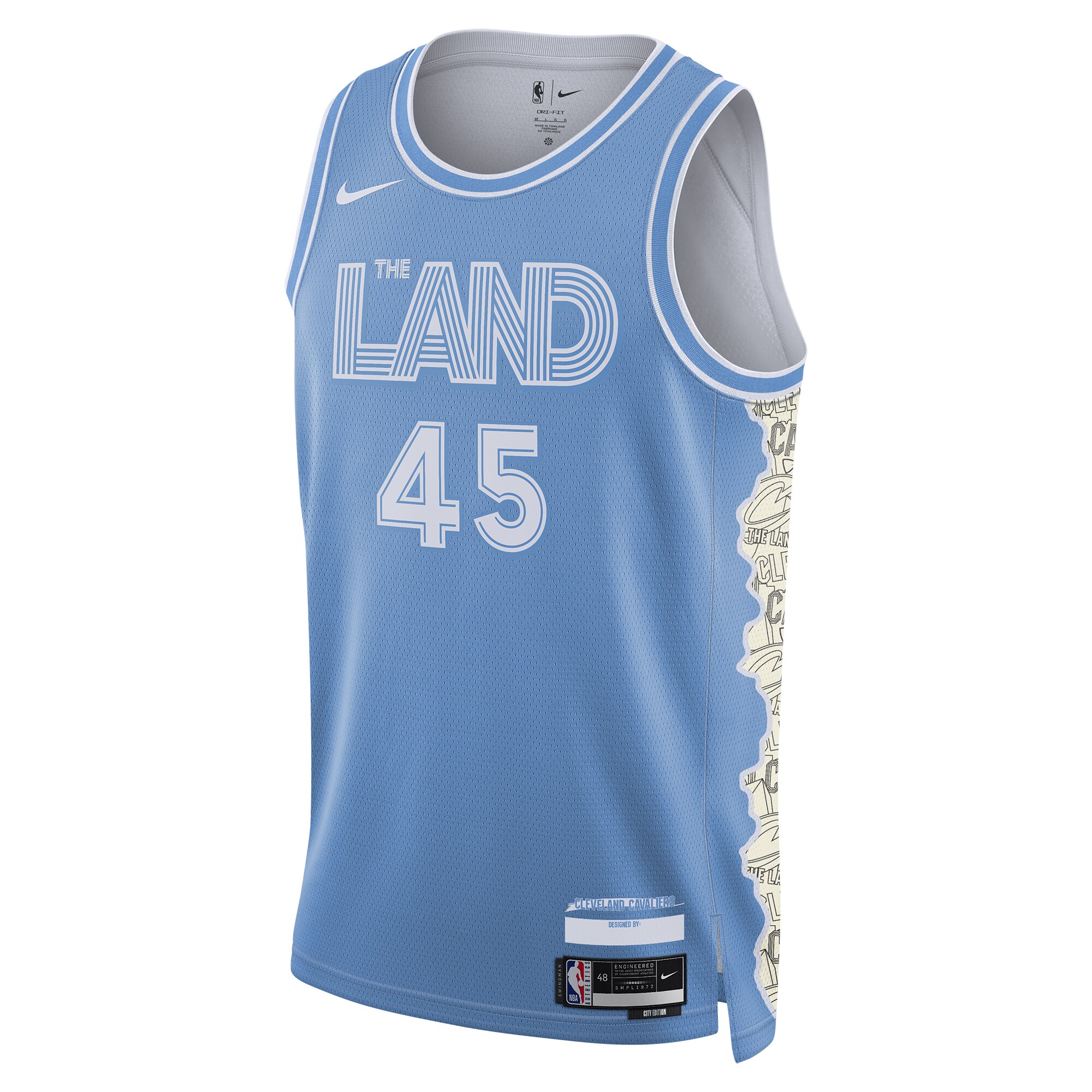Unisex Cleveland Cavaliers Donovan Mitchell Light Blue 2024/25 Swingman Jersey - City Edition