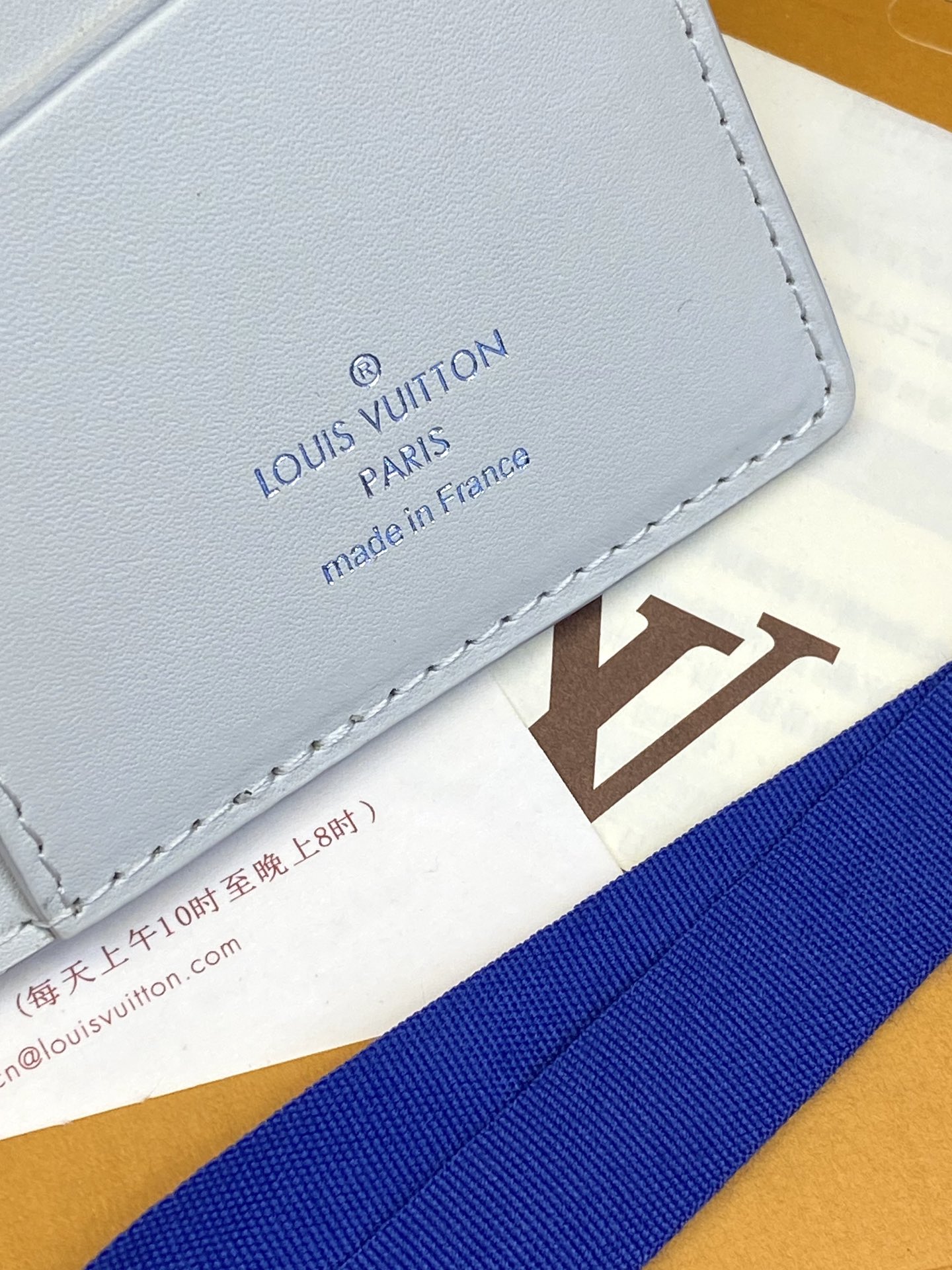 TOP Louis Vuitton LV Brazza Wallet Cowhide 19x2x10cm - White