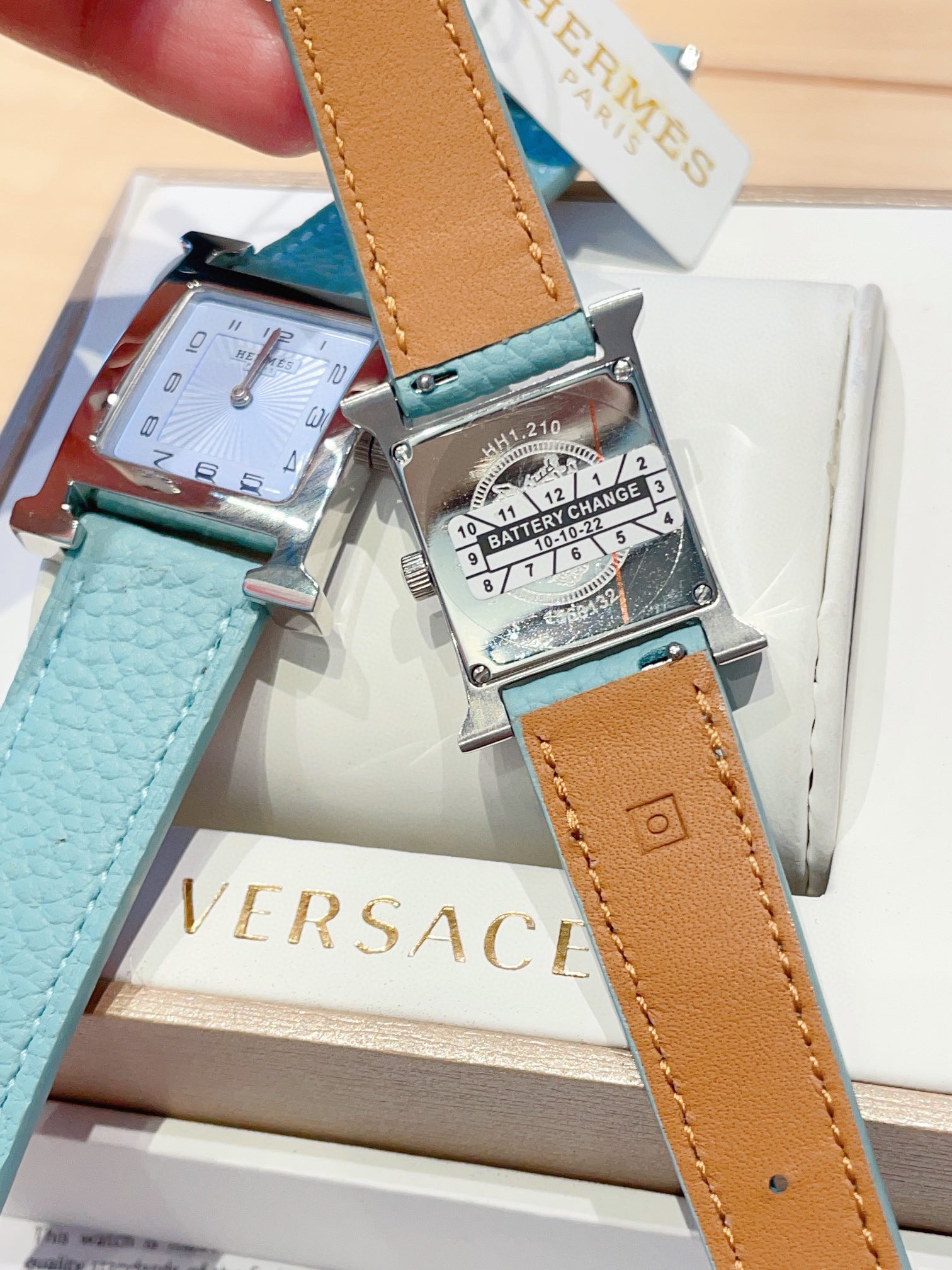 TOP HERMES Heure H Watch 21/26mm - Blue