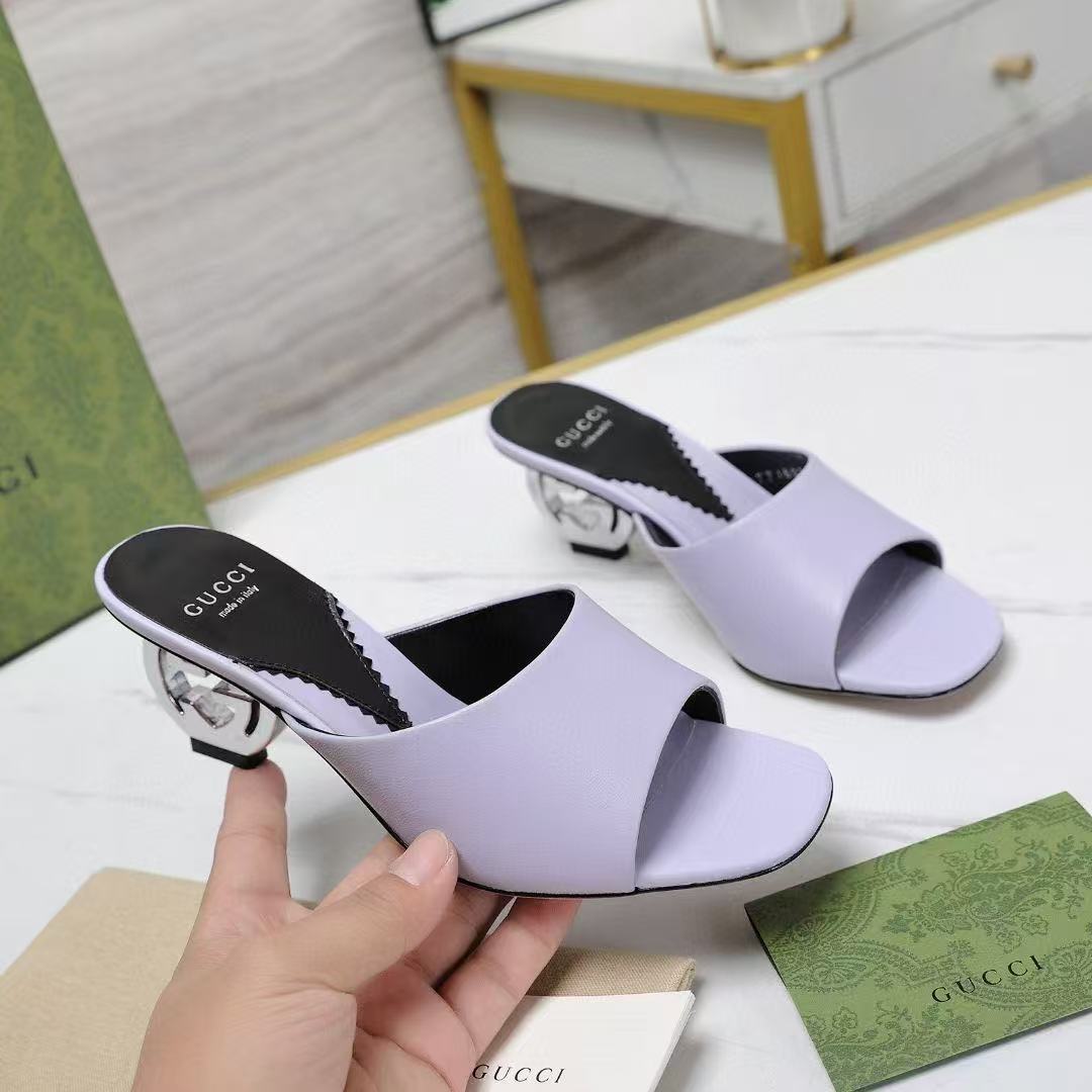 Gucci Interlocking High Heel Slippers（Replica）