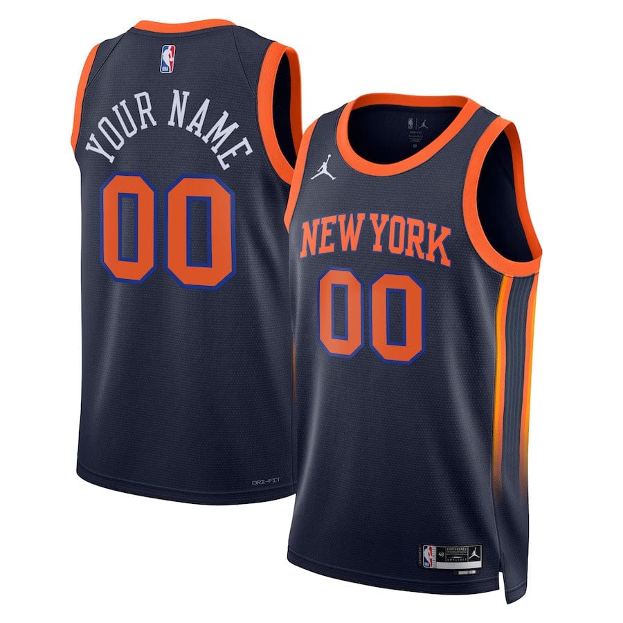 Custom New York Knicks 2022-23 Statement Jersey