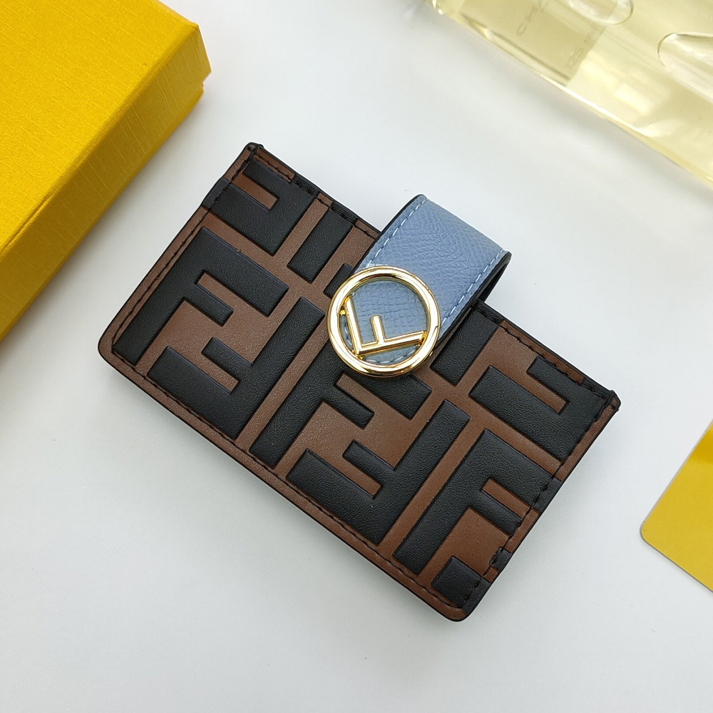FENDI Embossed Letter Card Holder (Replica)