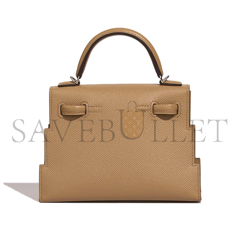 HERMÈS KELLY DOLE PICTO PALLADIUM HARDWARE (18*15*6cm)