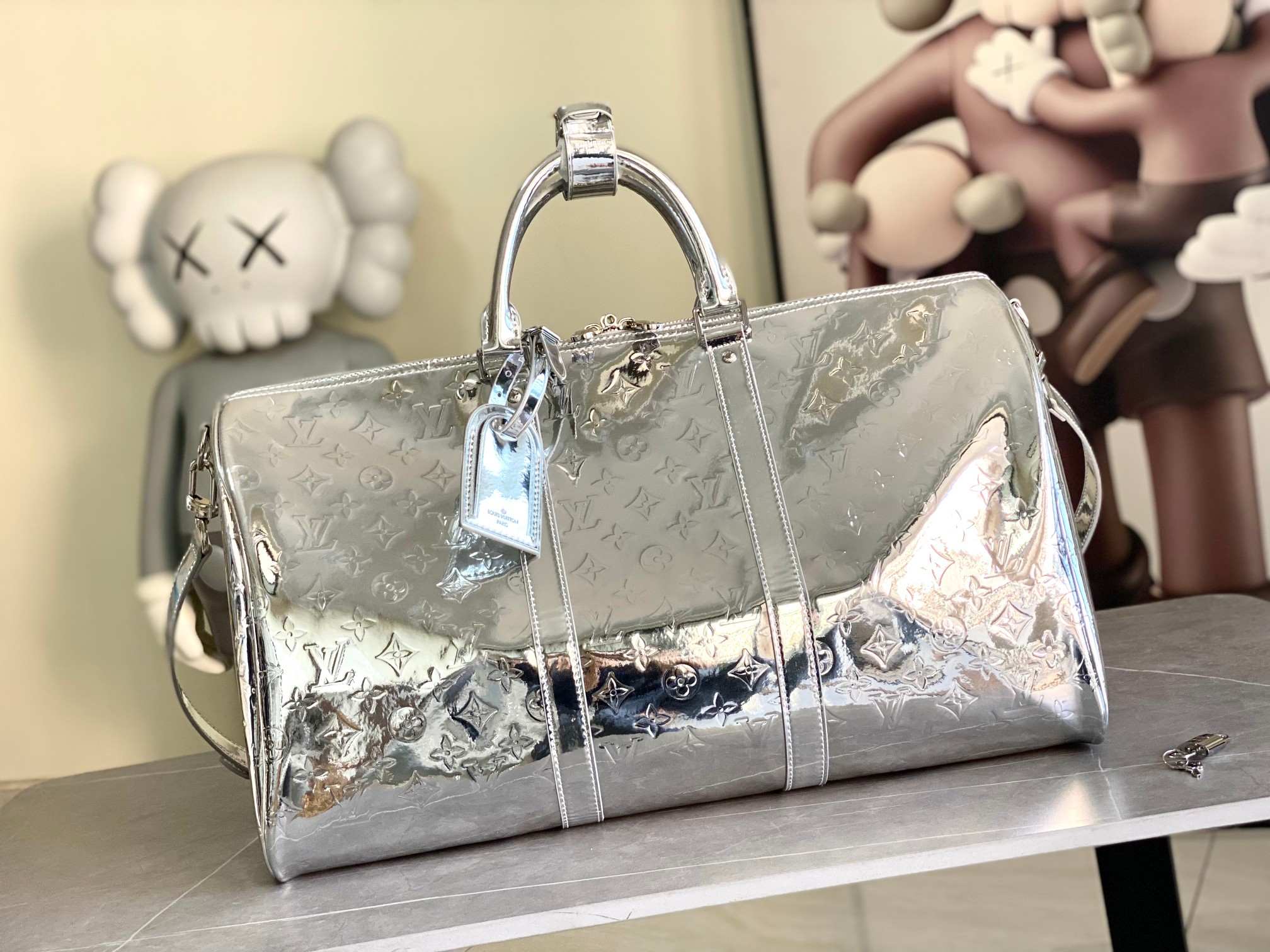 TOP Louis Vuitton LV Keepall Bandoulière 50 Bag 50x29x23cm - 2 Color