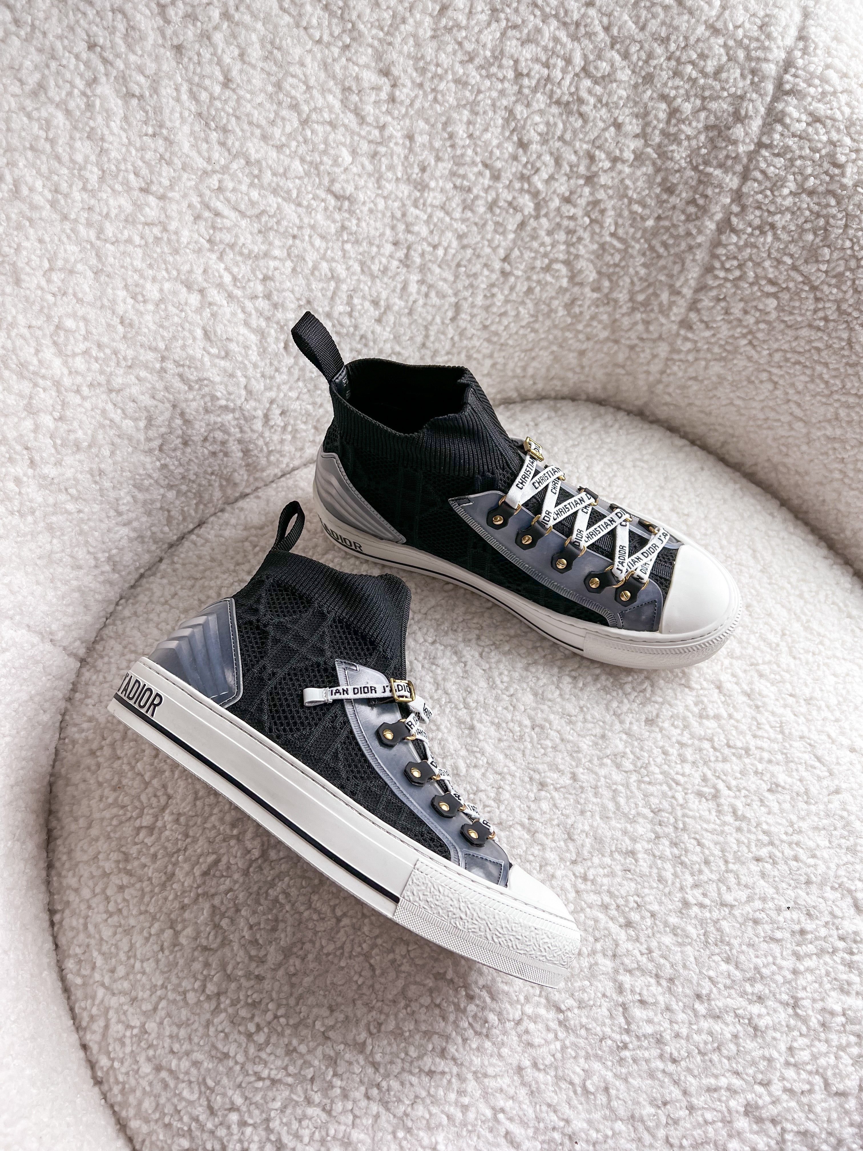 TOP Christian Dior Walk'n'Sneaker Cannage Technical Mesh - Black