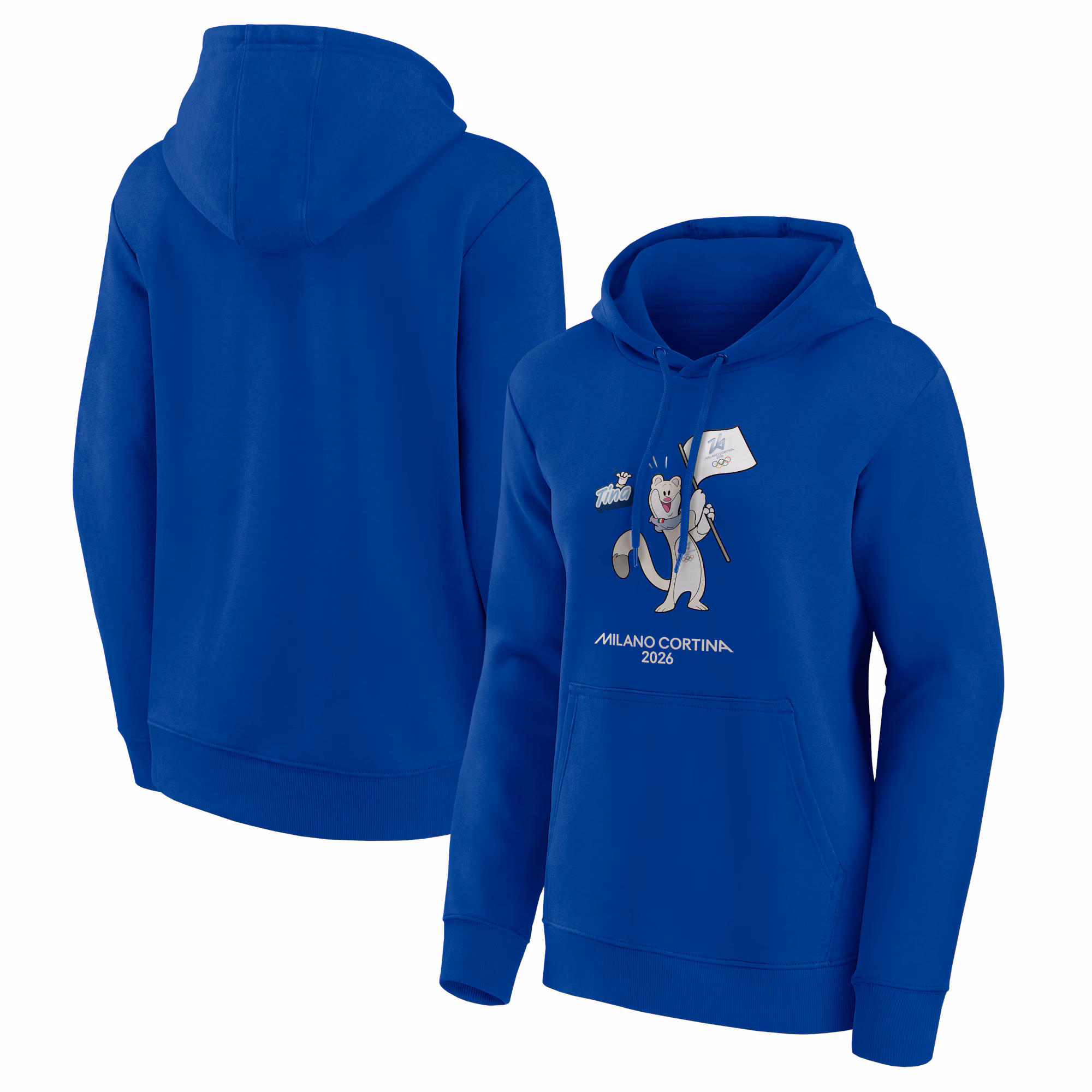Milano Cortina 2026 Olympics Mascotte Graphic Hoodie - Blue - Womens