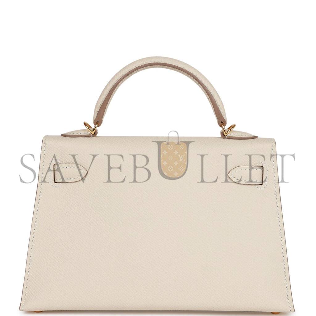 HERMES MINI KELLY EPSOM GOLD HARDWARE (19*12*5.5cm)
