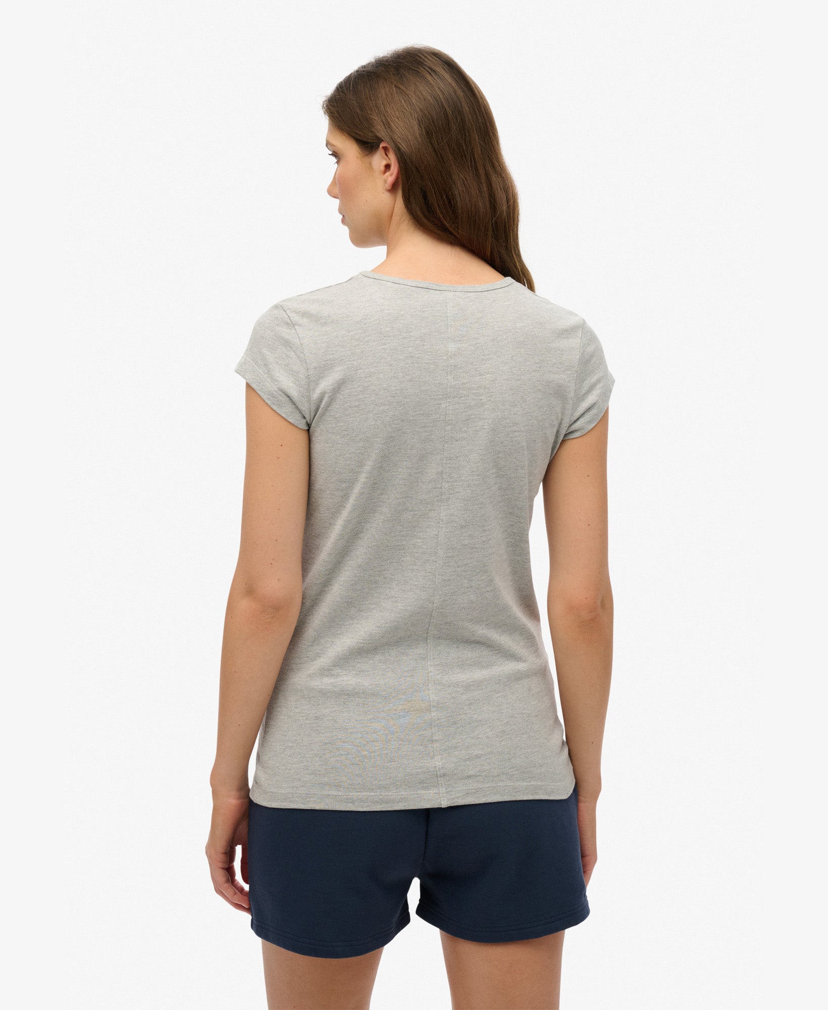 Athletic Essential Slub Tee | Grey Marle