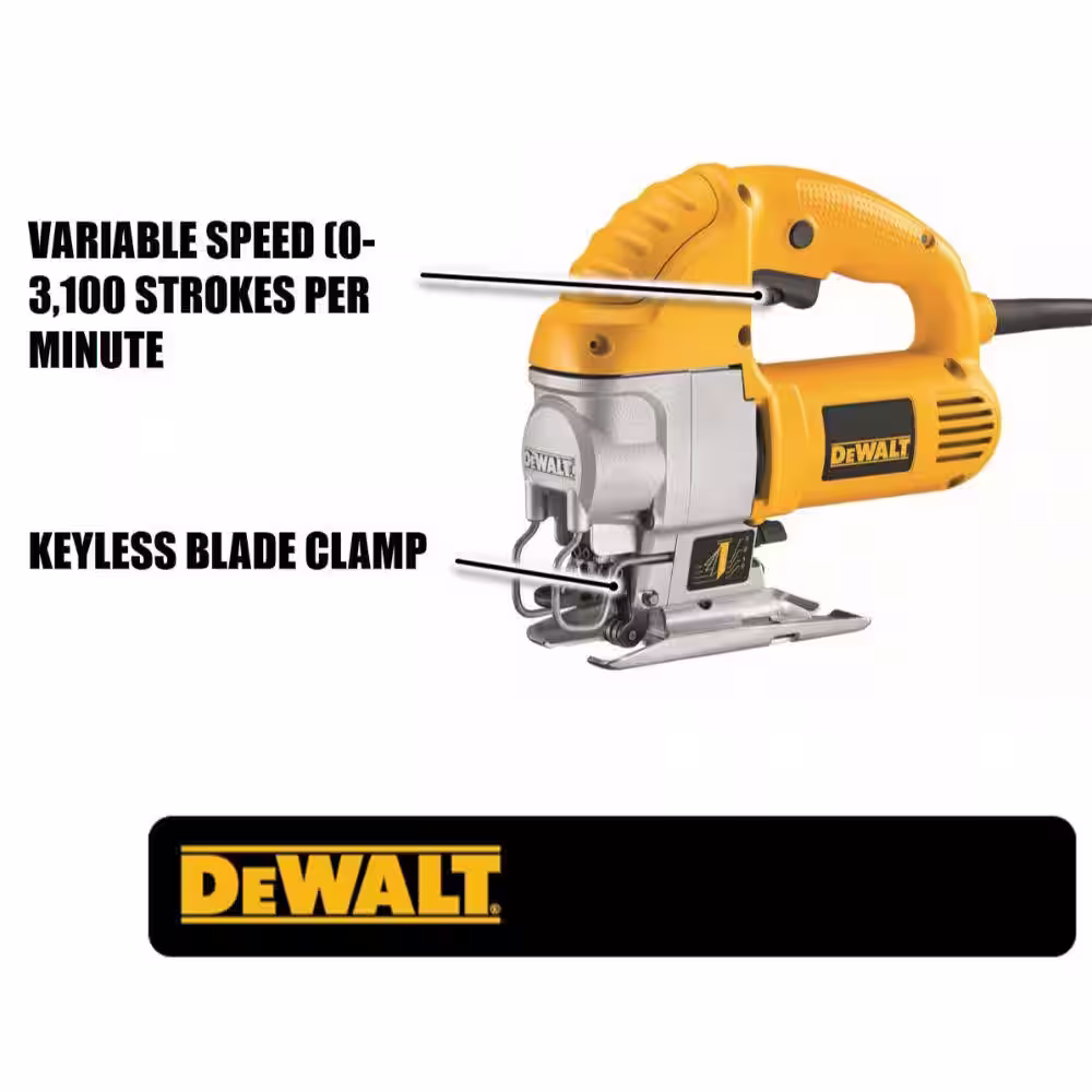 5.5 Amp Corded Variable Speed Jig Saw Kit with Bag