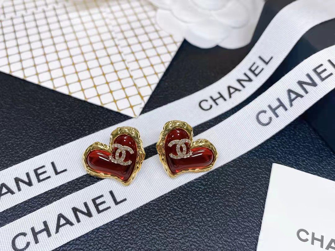 TOP CHANEL Earrings - Red