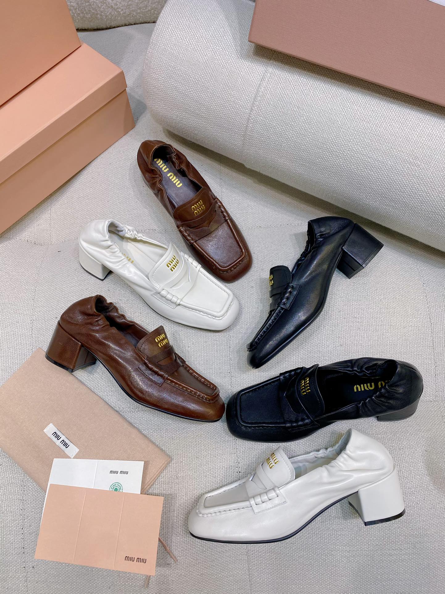 TOP Miu Miu Loafers Sheepskin - 3 Color