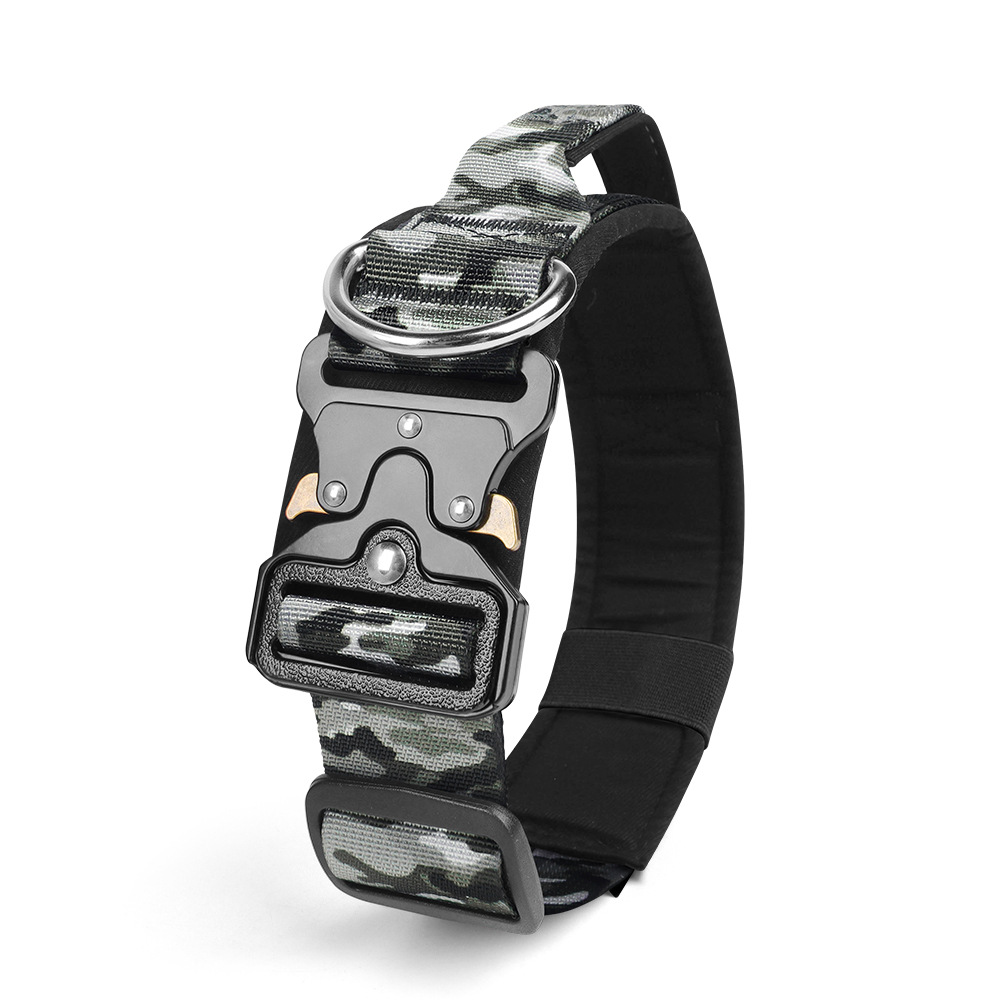 New dog collar: bite-resistant, waterproof, tactical dog collar, adjustable pet tactical collar, dog leash - PawPro UK