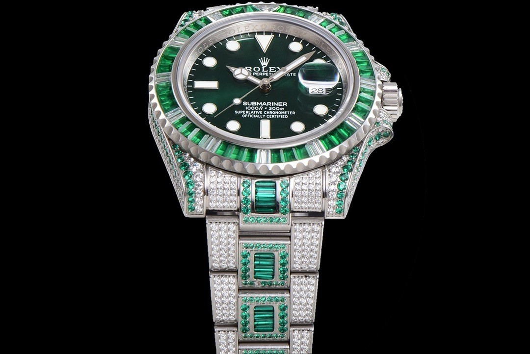 Rolex 904 Steel Submarine Luxury All Diamond Special Edition Watch