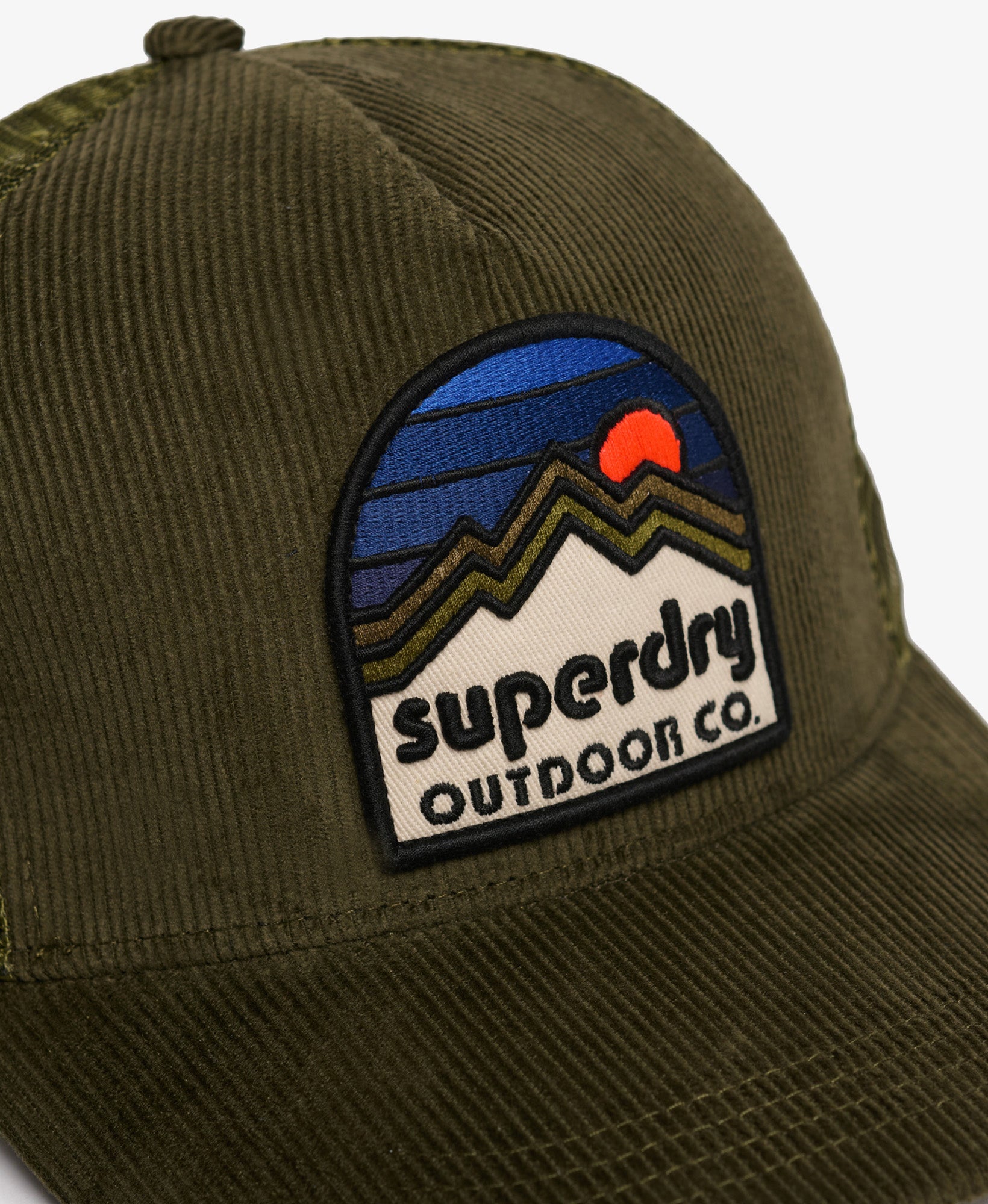 Mesh Cord Trucker Cap | Moss Green