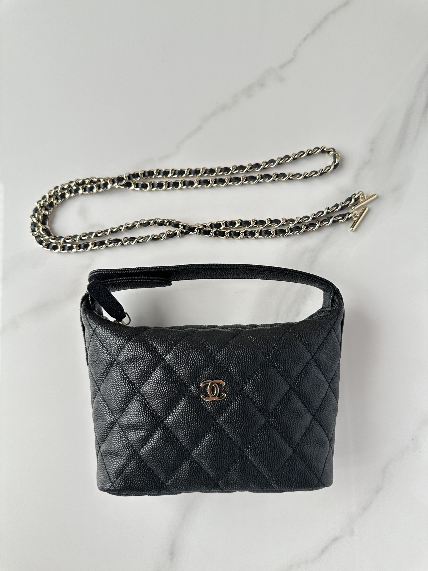 TOP CHANEL Spherical Cowhide Lunch Box Bag - GHW&19*15*6.5cm - 4 Colour