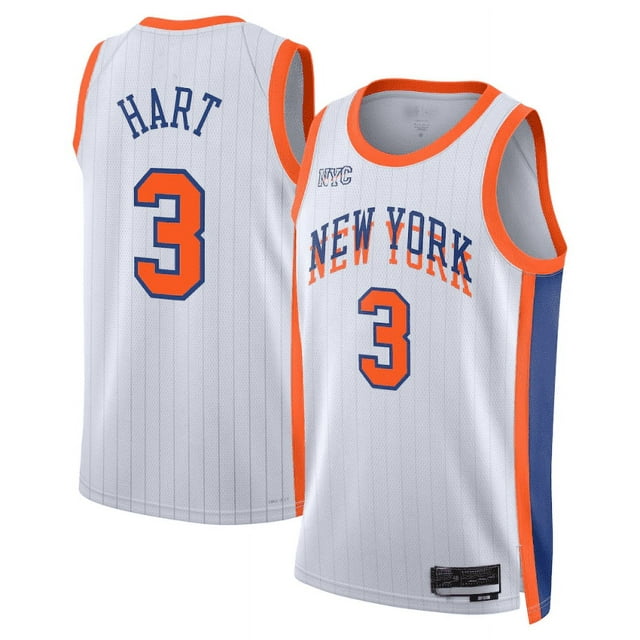 Josh Hart New York Knicks 2024-25 Icon Edition Swingman Jersey - White