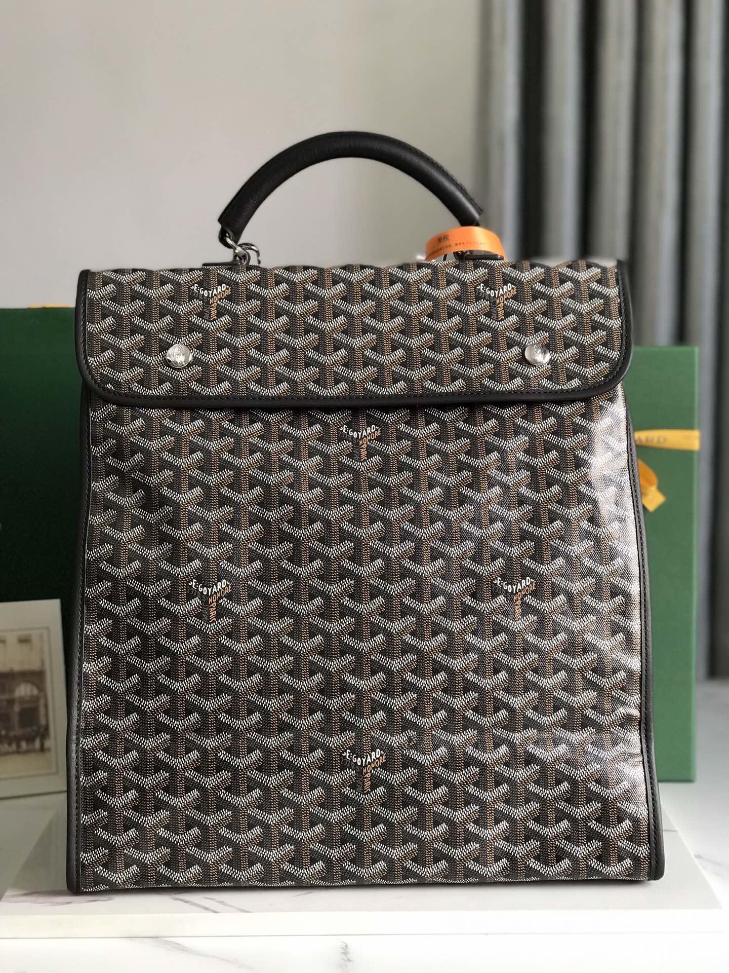 TOP Goyard Saint Leger Backpack - Black