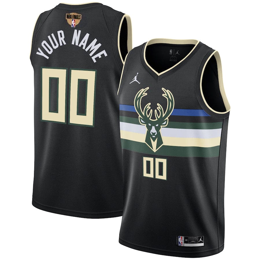 Custom 2021 Finals Milwaukee Bucks Jersey