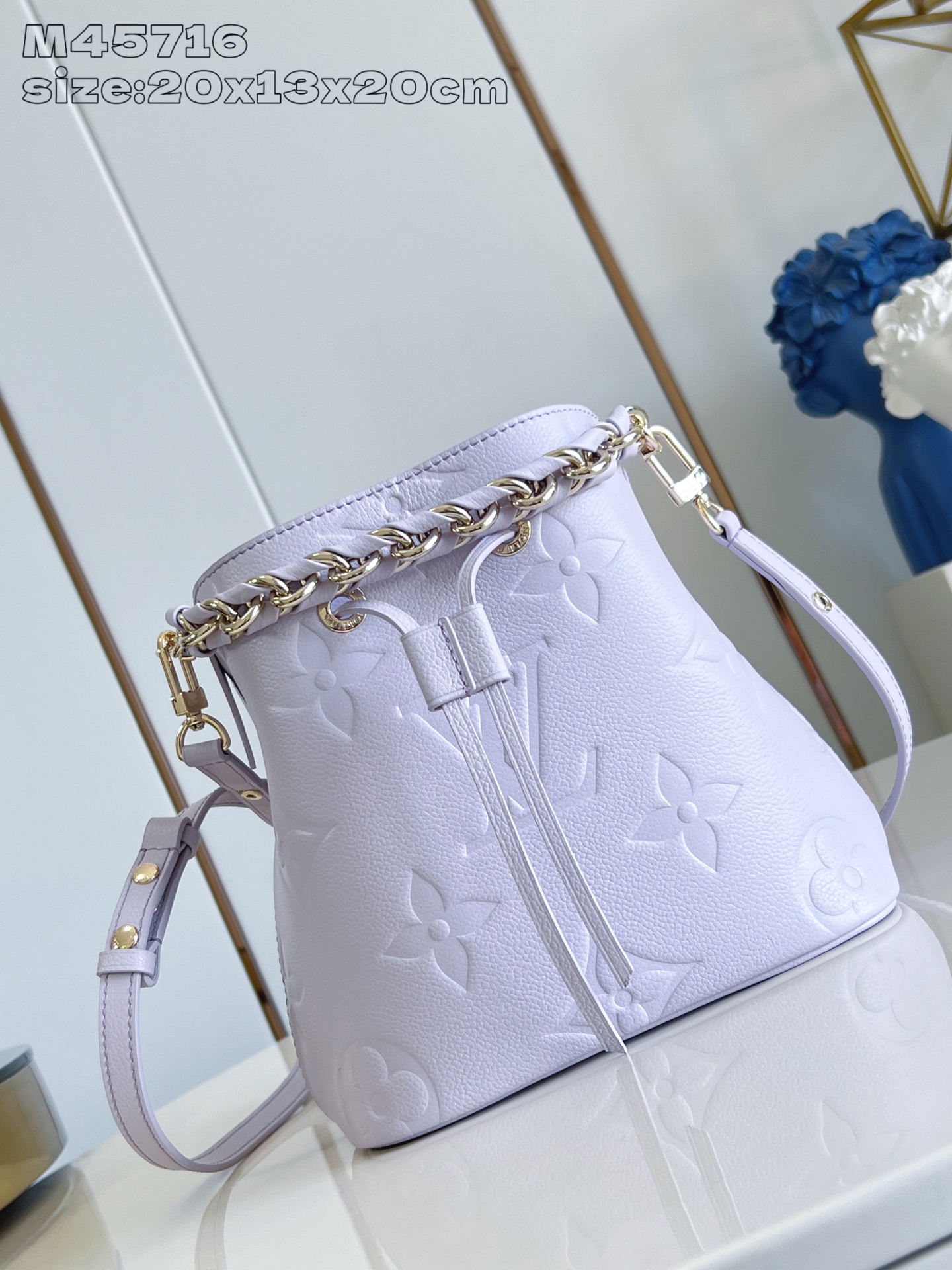 TOP Louis Vuitton LV NeoNoé BB Bag 20 x 20 x 13 CM- Light Purple