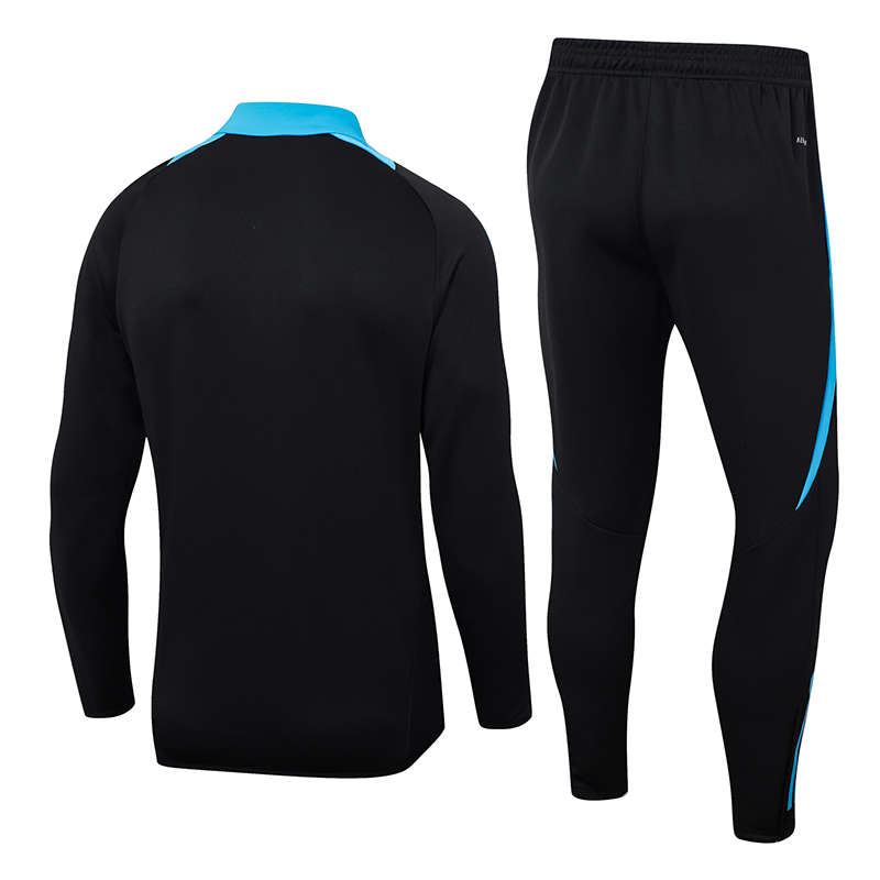 2024-25 Argentina  Black Football Half Pull Training Suit