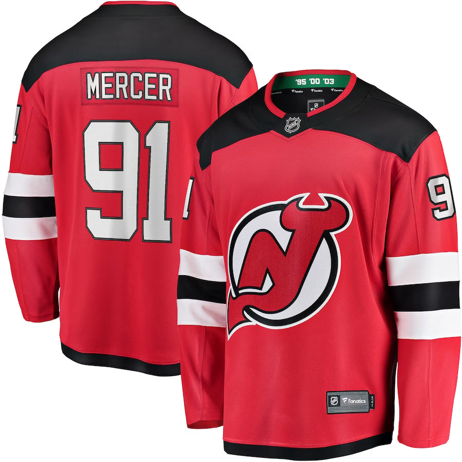 Dawson Mercer New Jersey Devils NHL Fanatics Breakaway Home Jersey