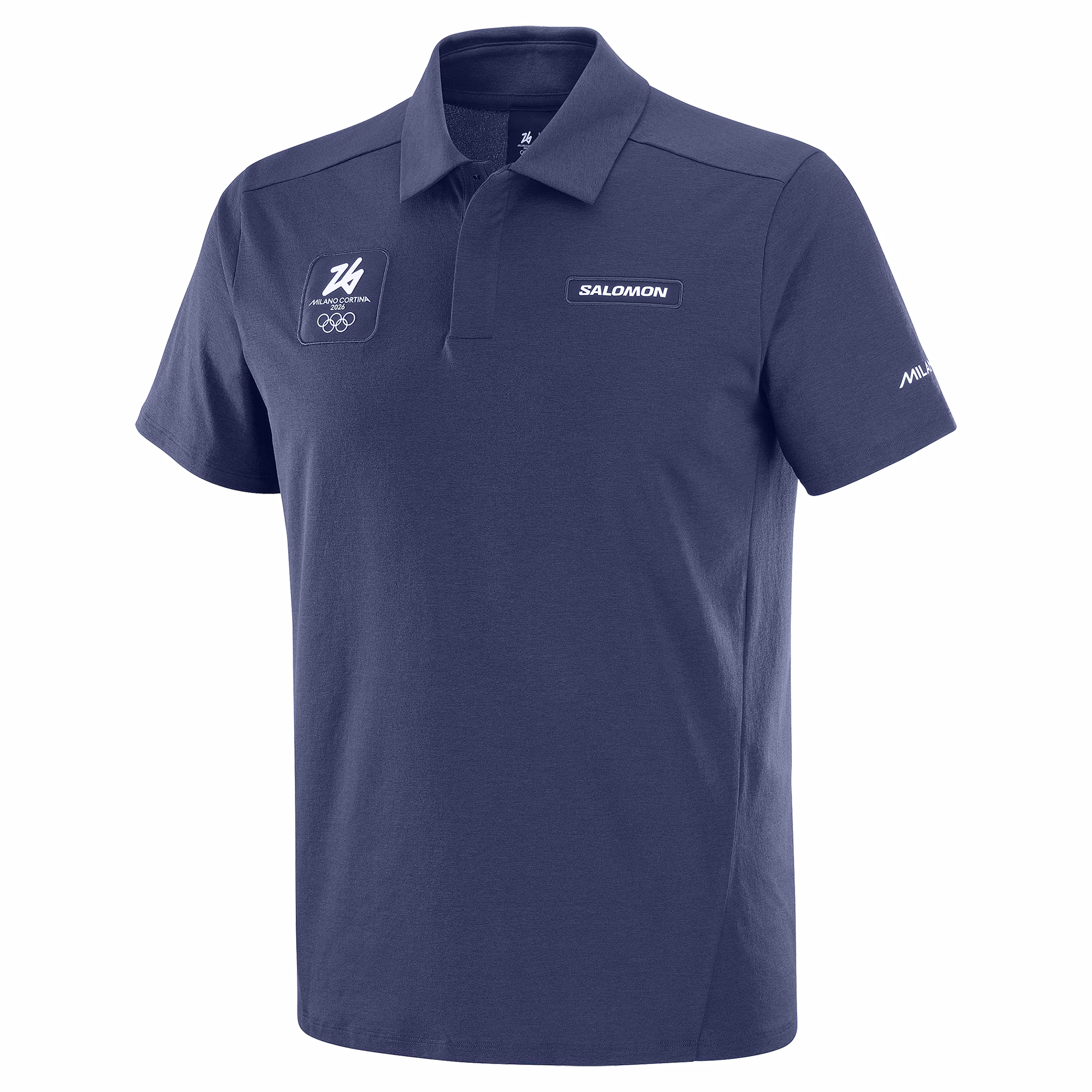 Milano Cortina 2026 Olympics Salomon Trackline Polo - Navy