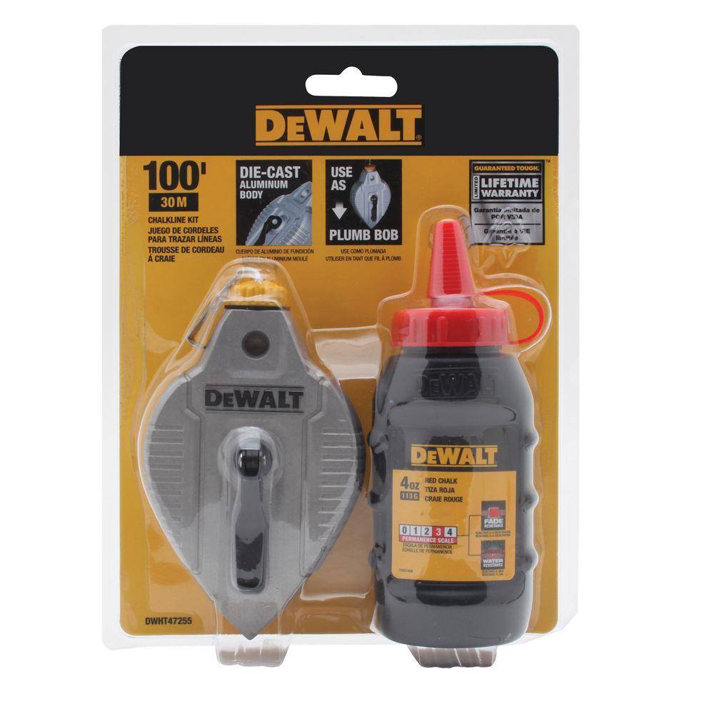 100 ft. Cast Aluminum Chalk Reel with Red Chalk