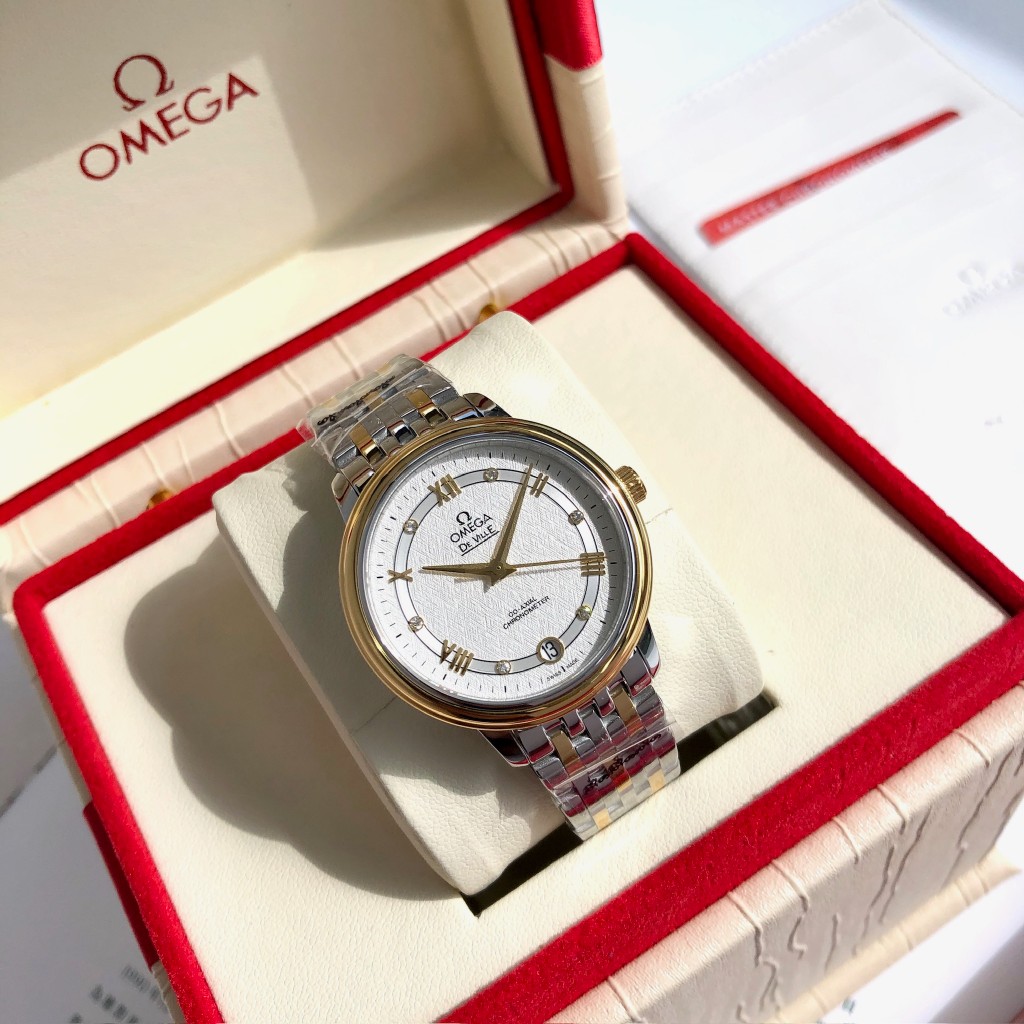 TOP OMEGA 32.7 mm De Ville Ladies Mechanical Watch - 4 Colors