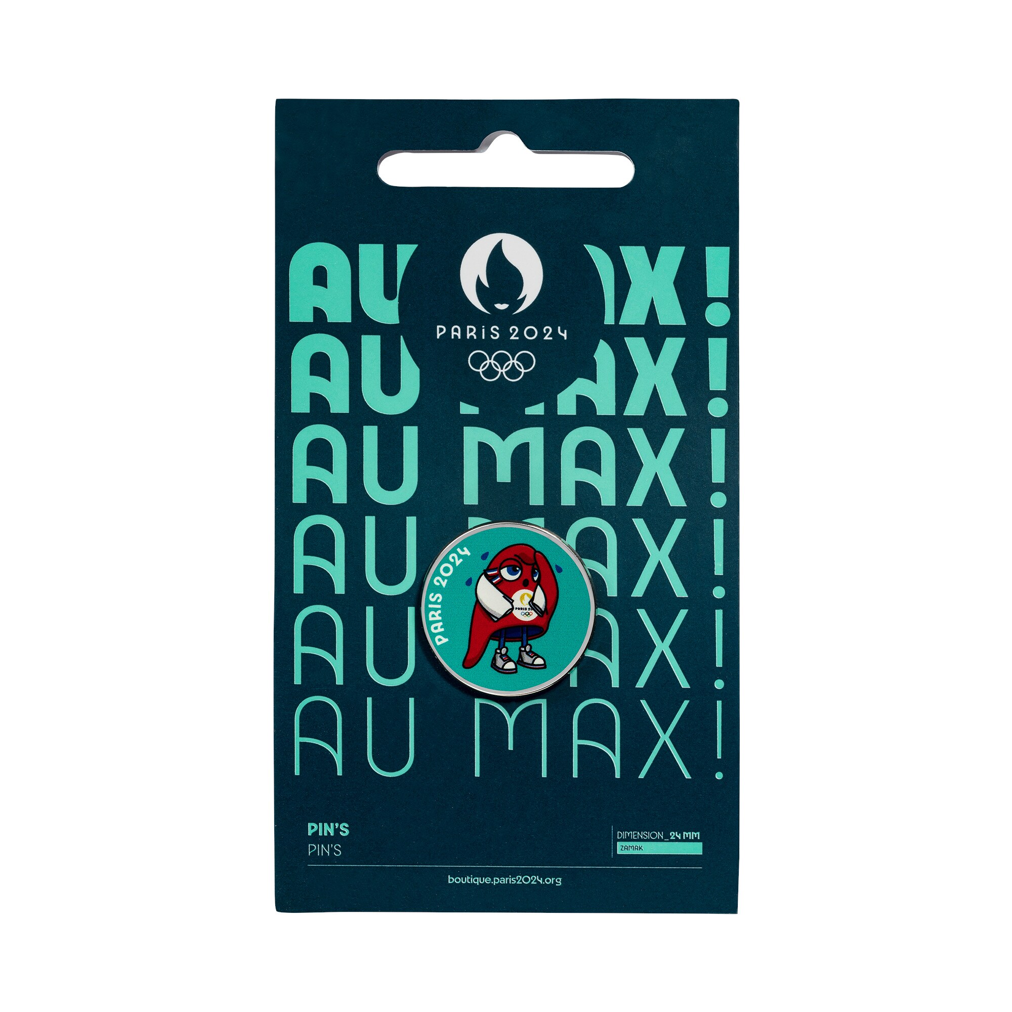 Paris 2024 Olympics Mascot After The Effort Pin Badge