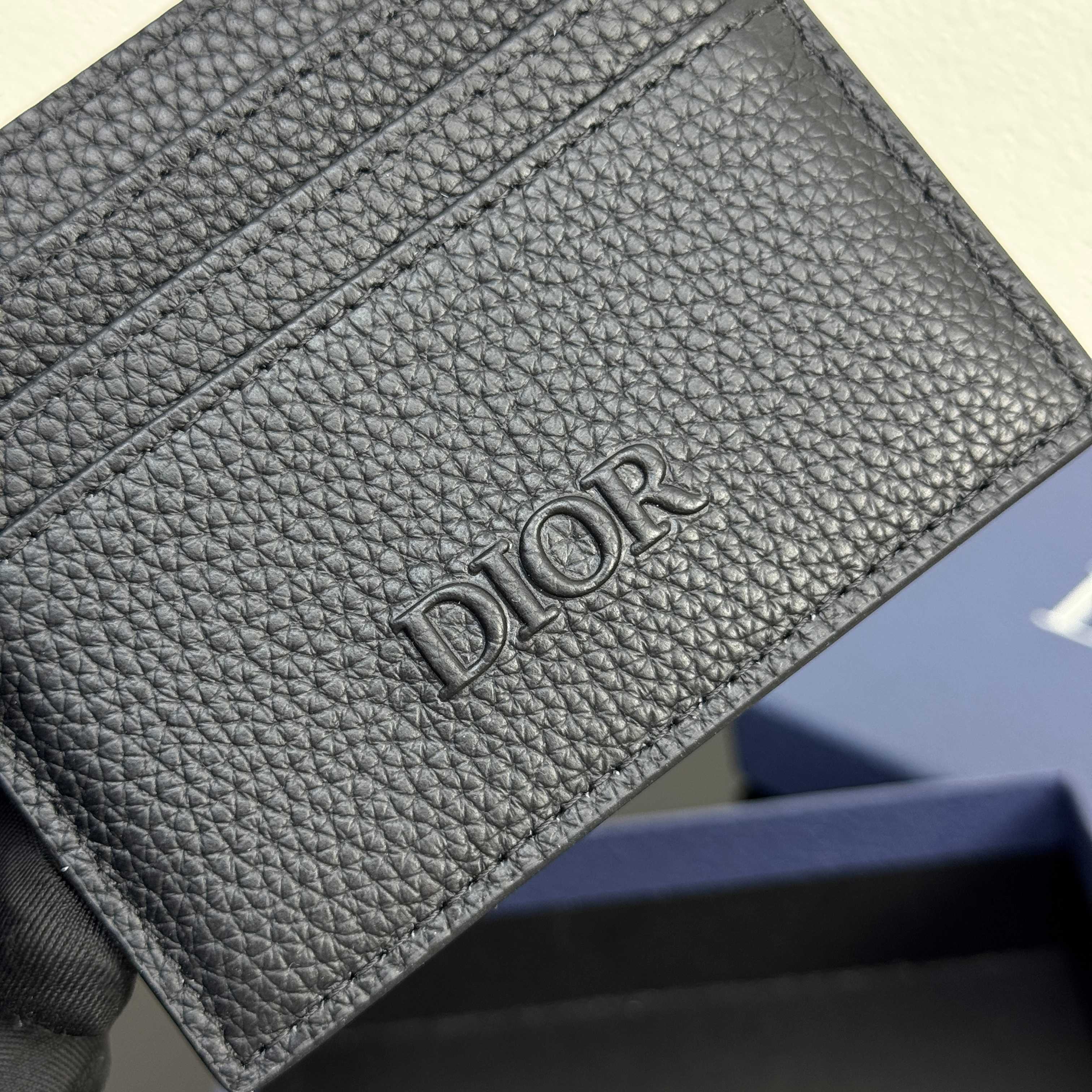 TOP Christian Dior Calfskin Card Holder 10x8x0.4cm - 3 Colors