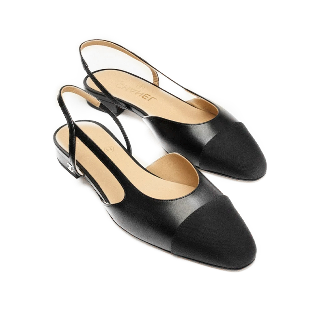 Chanel Slingbacks  Black   (Replica)
