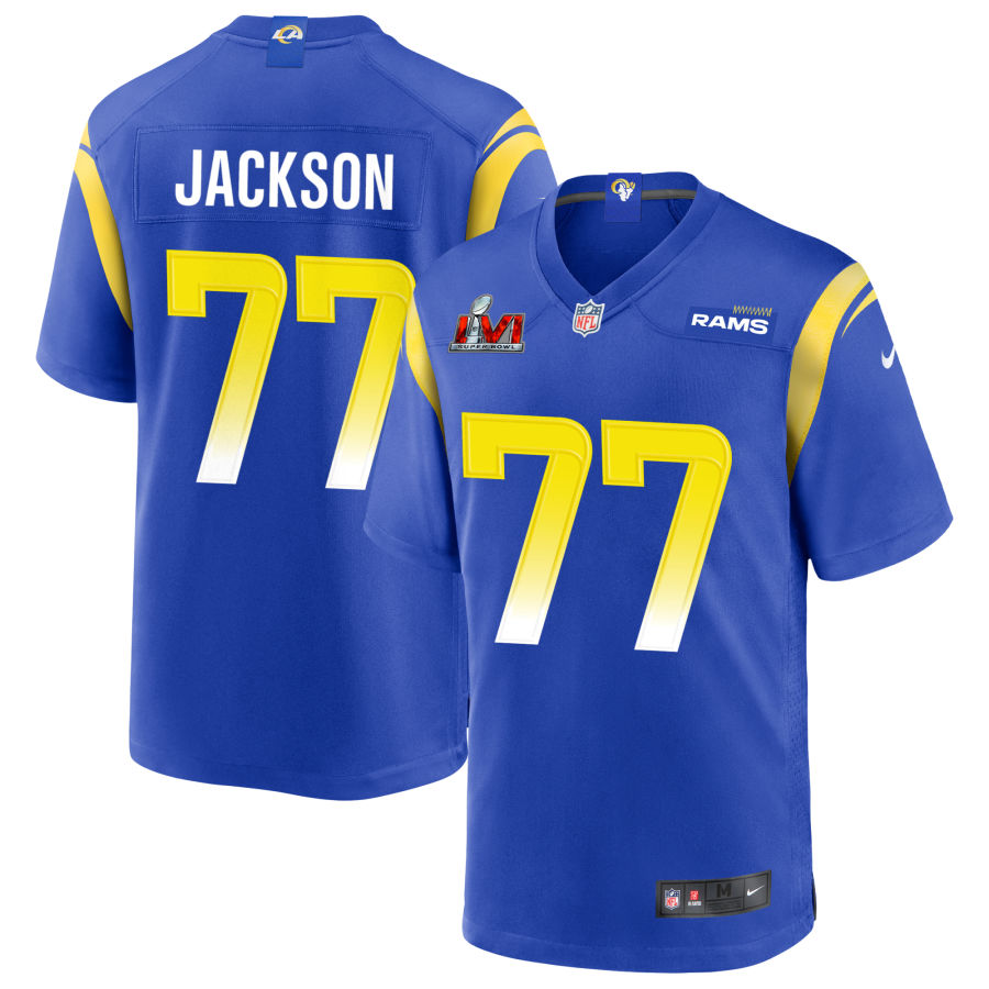 Alaric Jackson Los Angeles Rams  Super Bowl LVI Game Jersey - Royal