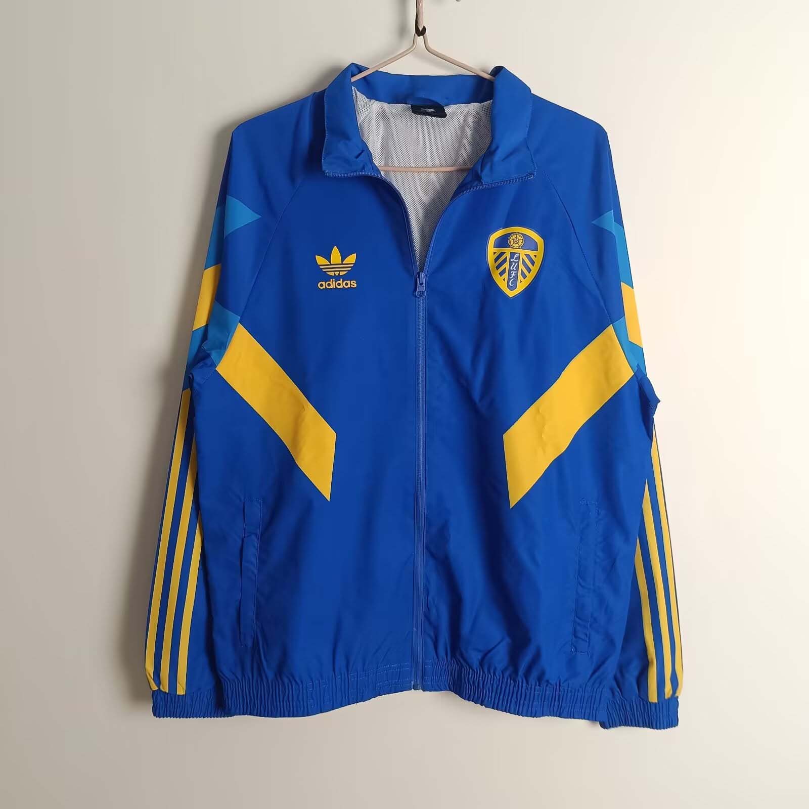 2025/2026 Leeds United Windbreaker Blue Football Shirt 1:1 Thai Quality