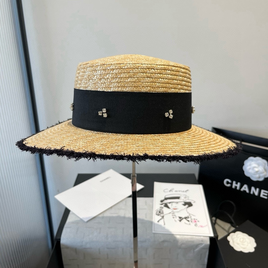 TOP Miu Miu Straw Hat - Beige