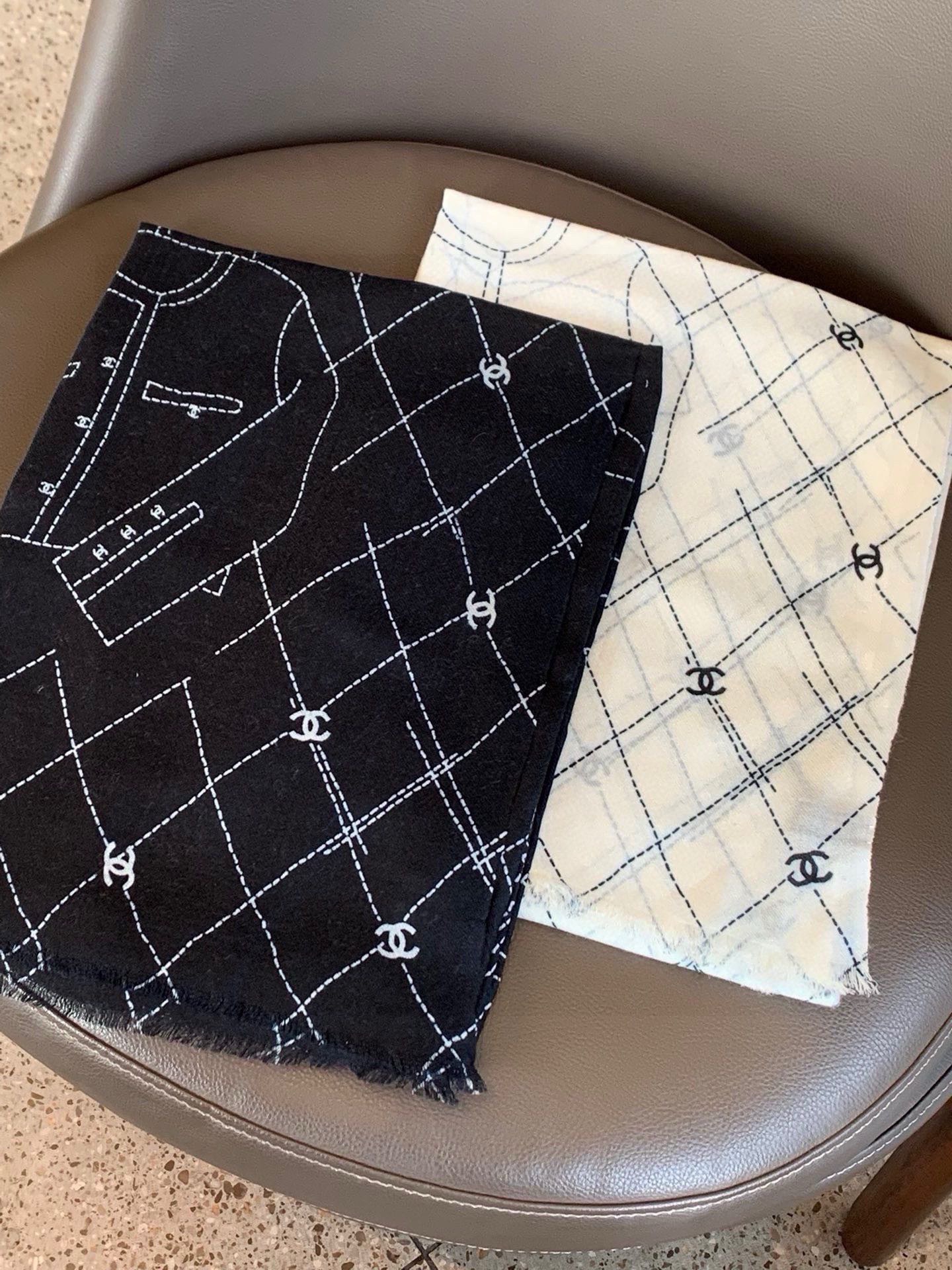 TOP CHANEL Cashmere Scarf 100x200cm-2 Colors