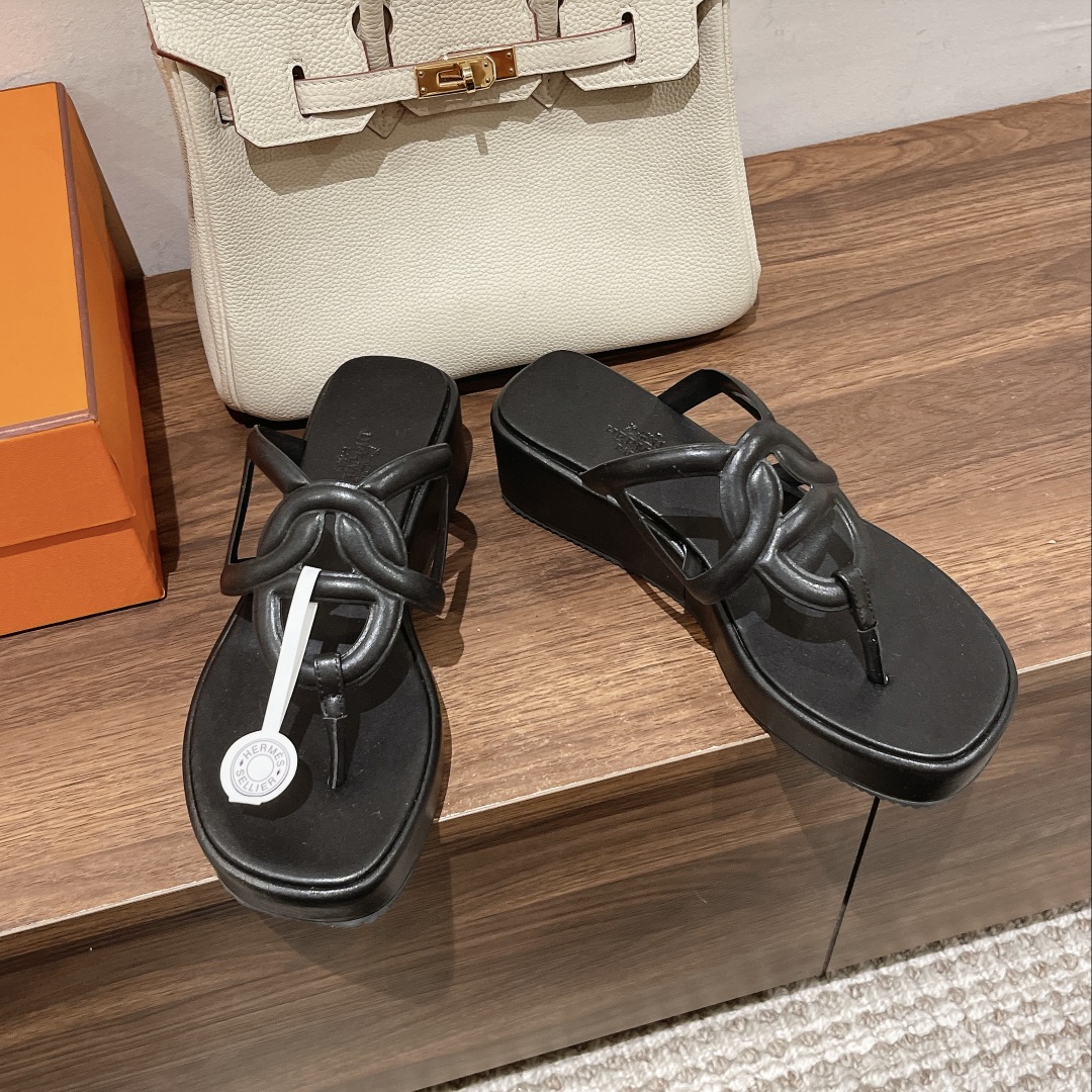 TOP HERMES Gipsy Flats Mules - 4 Color