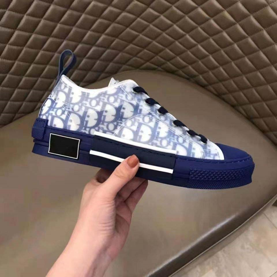 Dior B23 Luxury Shoes with white print logo