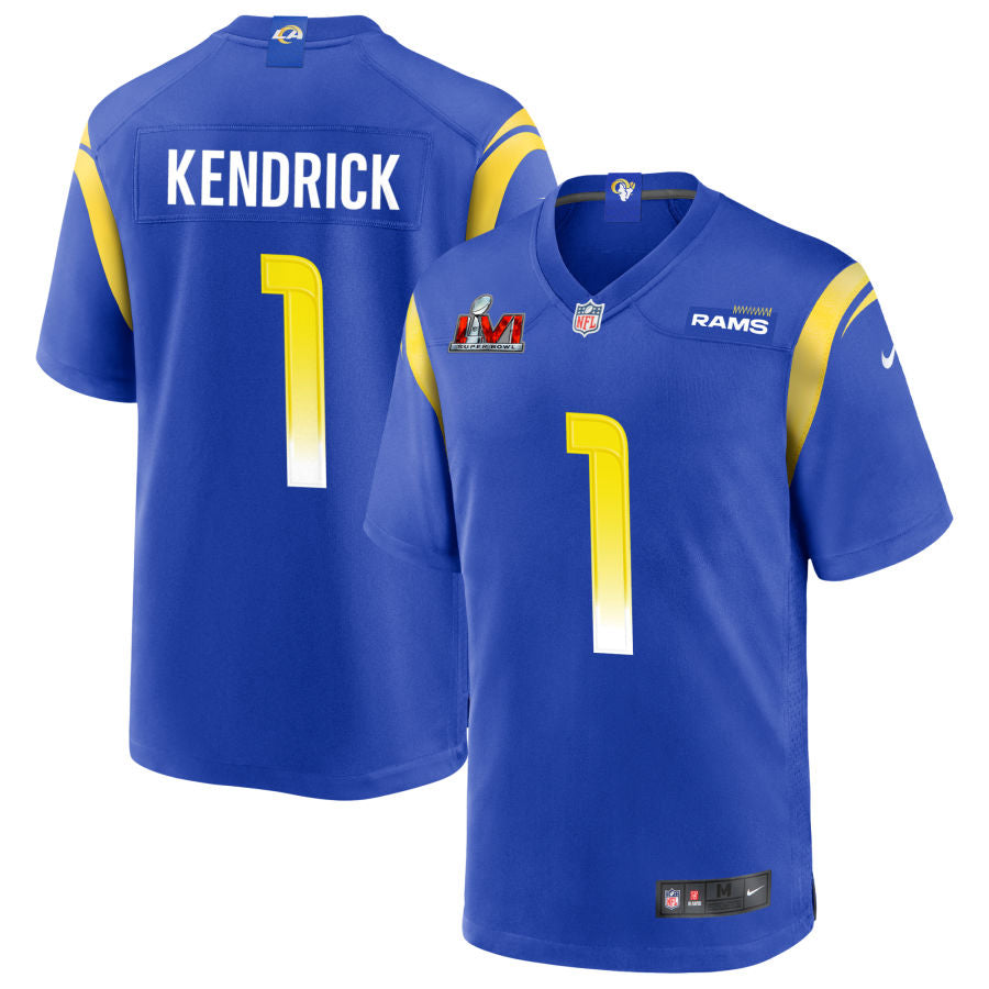 Derion Kendrick Los Angeles Rams  Super Bowl LVI Game Jersey - Royal