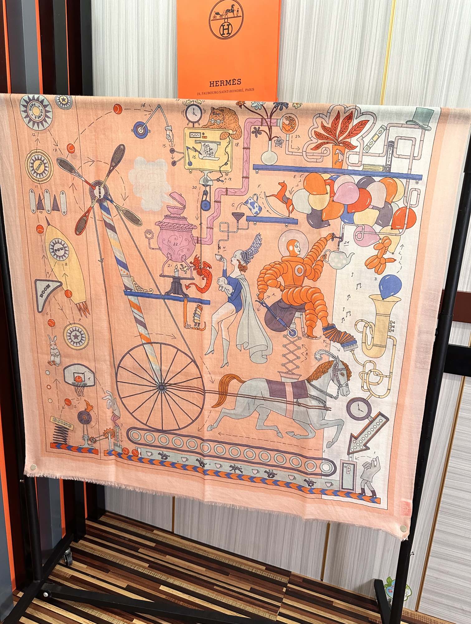 TOP HERMES Cashmere Scarf 100x200 cm - 3 Colors