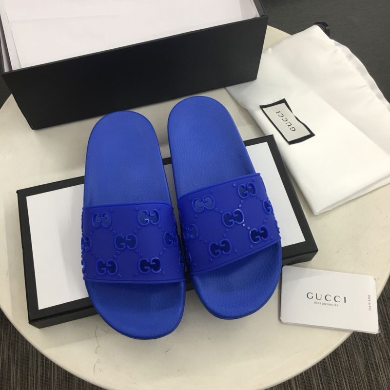 Gucci Womns GG Slide Rubber Sandals 573922 (Replica)
