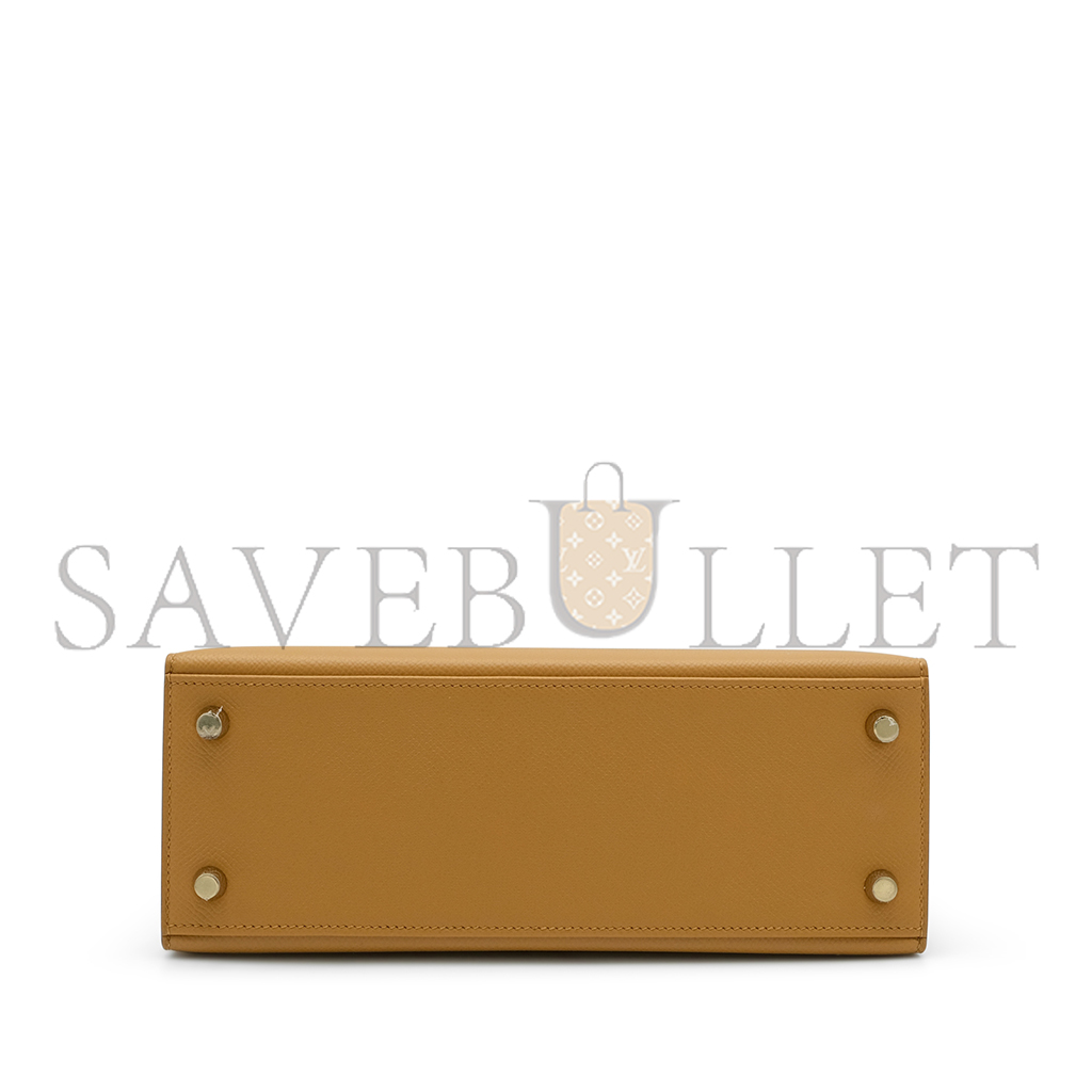 HERMÈS SESAME EPSOM KELLY 28 SELLIER GOLD HARDWARE (28*22*10cm)
