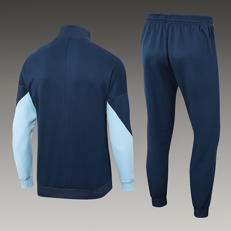 2024-25 Blue France Football Half Pull Training Suit