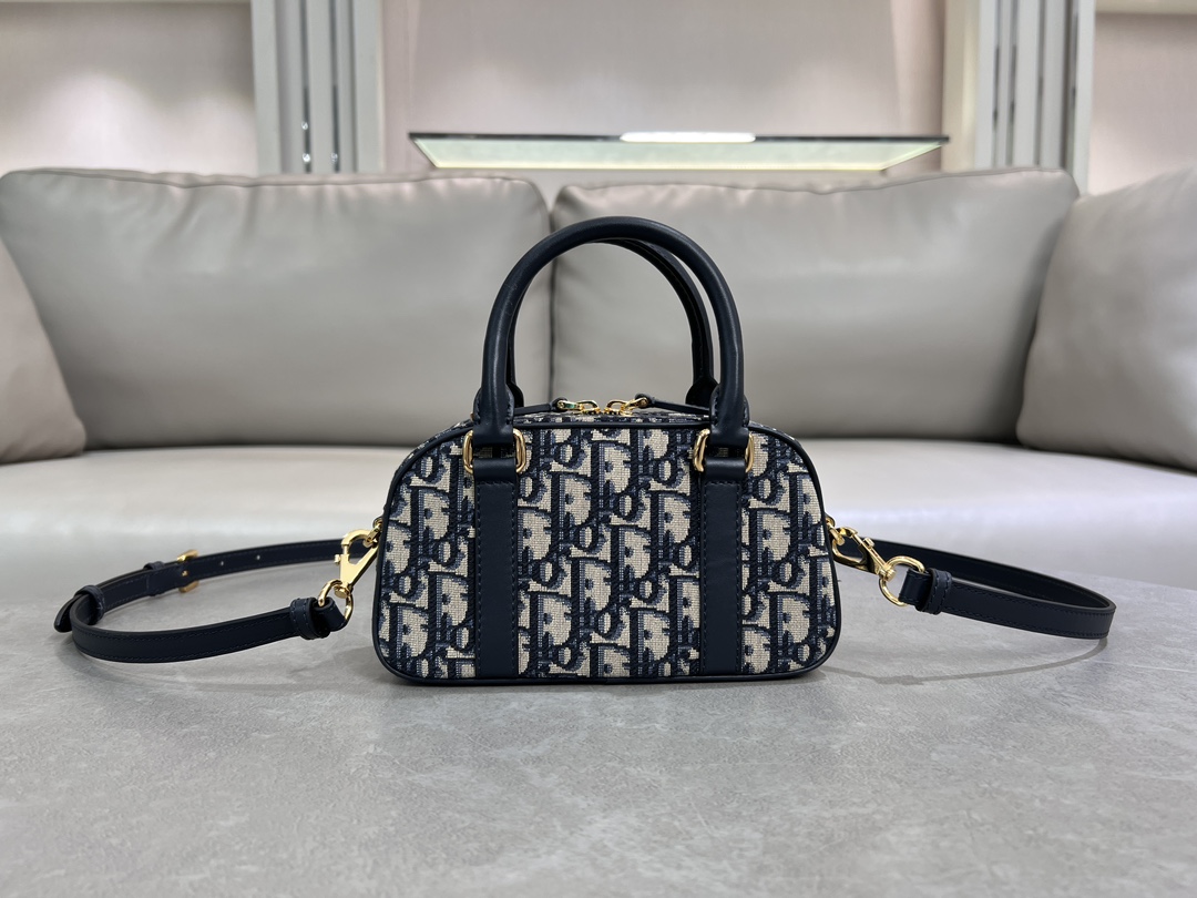 TOP Christian Dior D-Vibe East-West Bag 20.5x13x5cm - Blue
