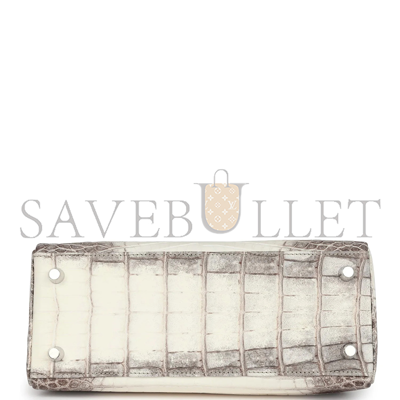 HERMÈS 28 MATTE HIMALAYAN NILOTICUS WITH PALLADIUM HARDWARE (28*22*10cm)