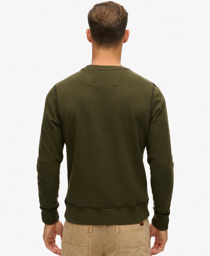 Surplus Graphic Crew | Washed Dark Olive
