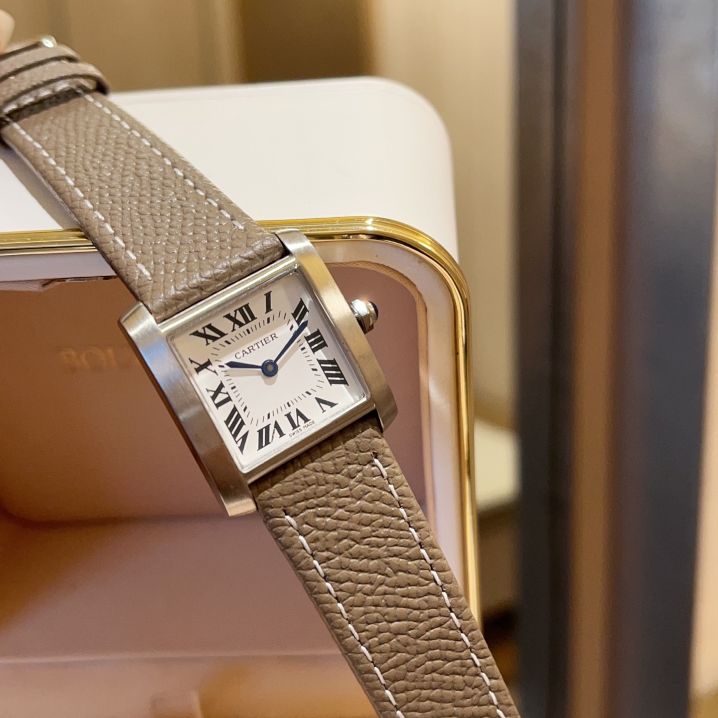 TOP Cartier Tank Francaise Watch 27x32mm - Khaki